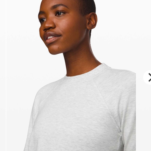 LULULEMON Warm Down Crew — heathered DARK grey , size 2 - Picture 6 of 10